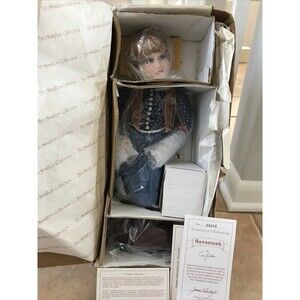 Hamilton Collection Savannah Porcelain Doll 16" Cowgirl By Connie Johnston 1993